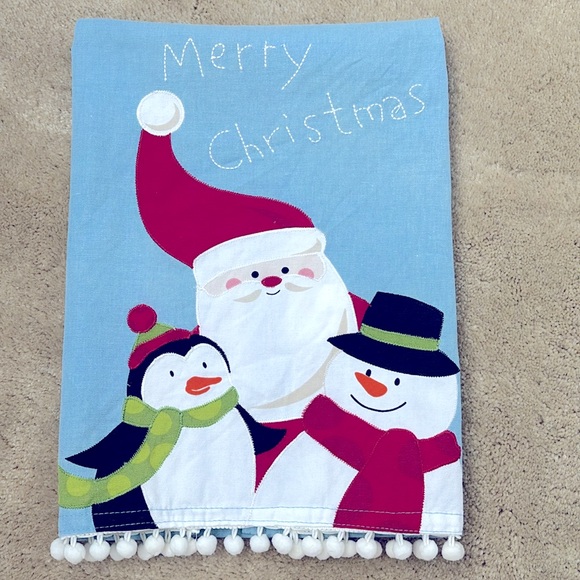 NWOT! Santa and friends “Merry Christmas” decorative dish towel - Picture 2 of 11